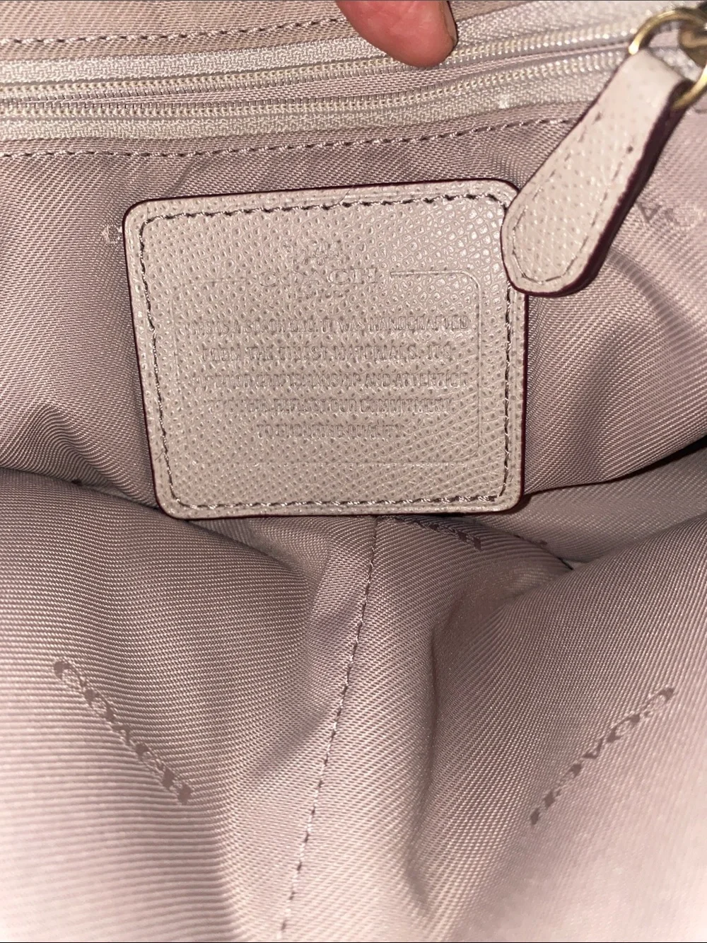 Coach Pebble Leather Satchel in Blush